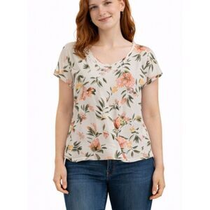 Loft Vintage Soft floral tshirt size small